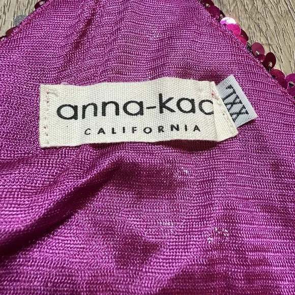 Anna-Kaci Pink Sequin Top Sparkle & Shine Collection Size XXL - Picture 4 of 8
